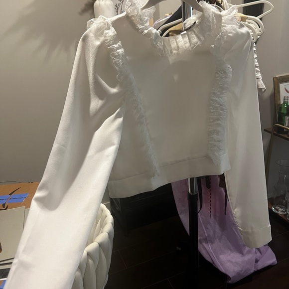 Collared Crop Top - Picture 2 of 2